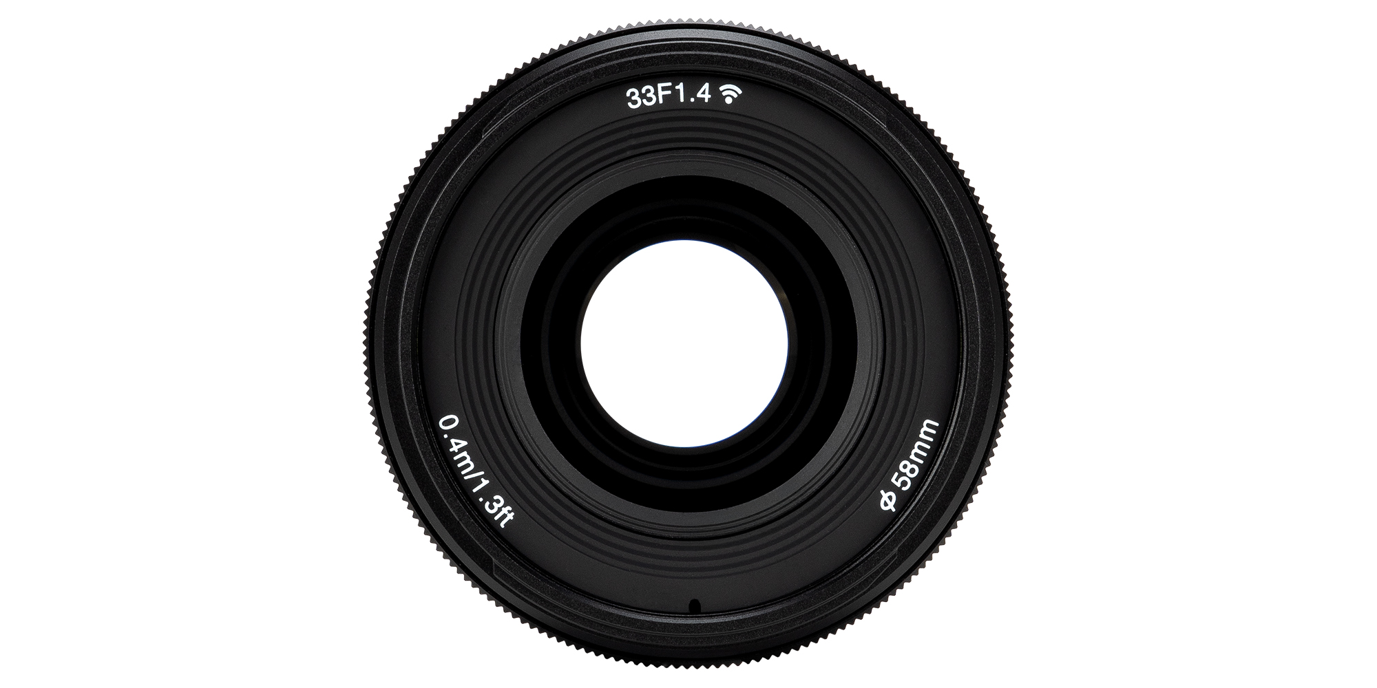 Przednia soczewka obiektywu Yongnuo YN 33 mm f/1,4 S DA DSM WL Pro do Sony E